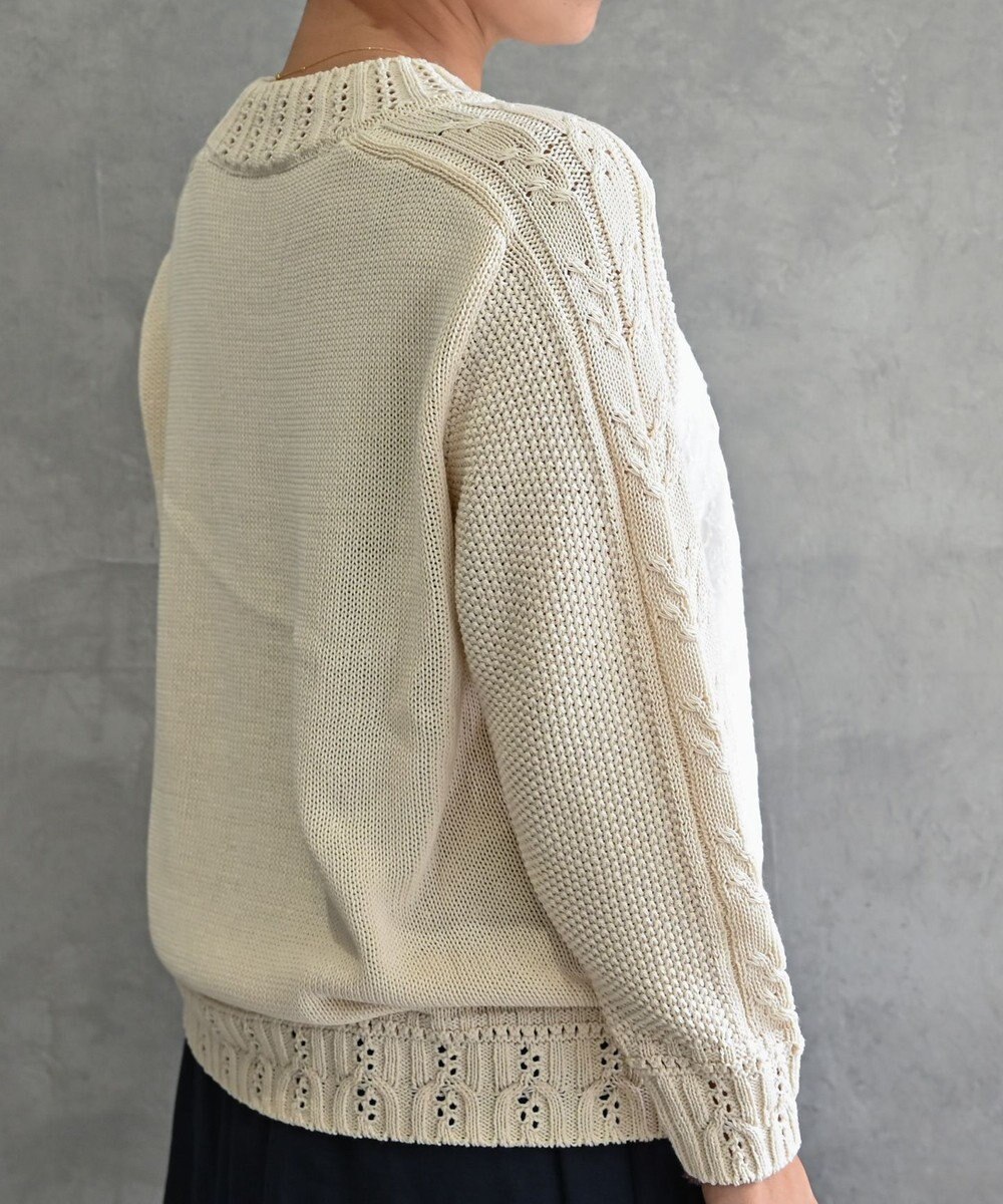 muuc 〈ドライタッチ高品質インド超長綿〉イラカ刺繍コットンプルオーバー 