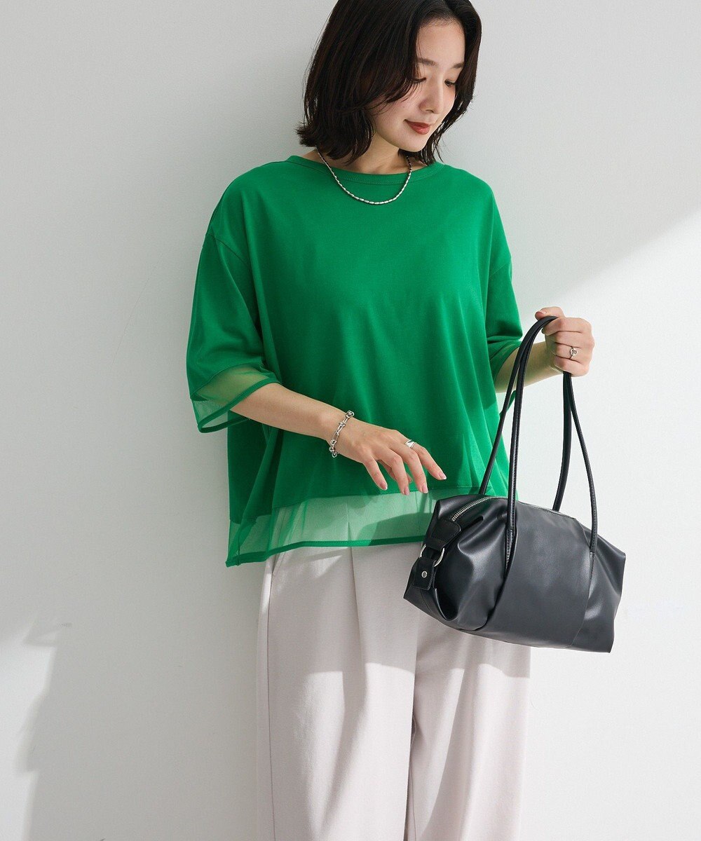 Green Parks 【適ON】遮熱チュールドッキングプルオーバー 