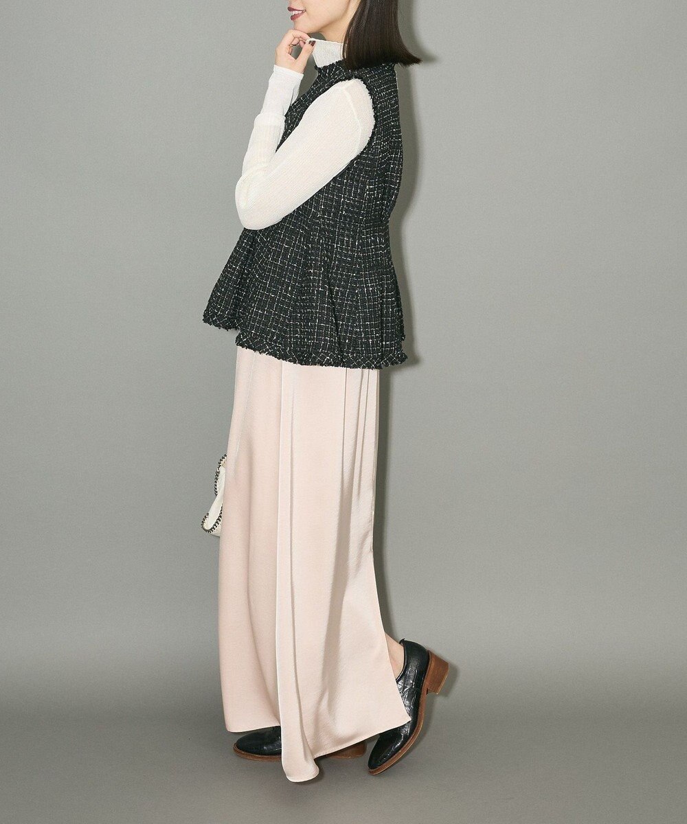 Green Parks ツイードペプラムベスト 