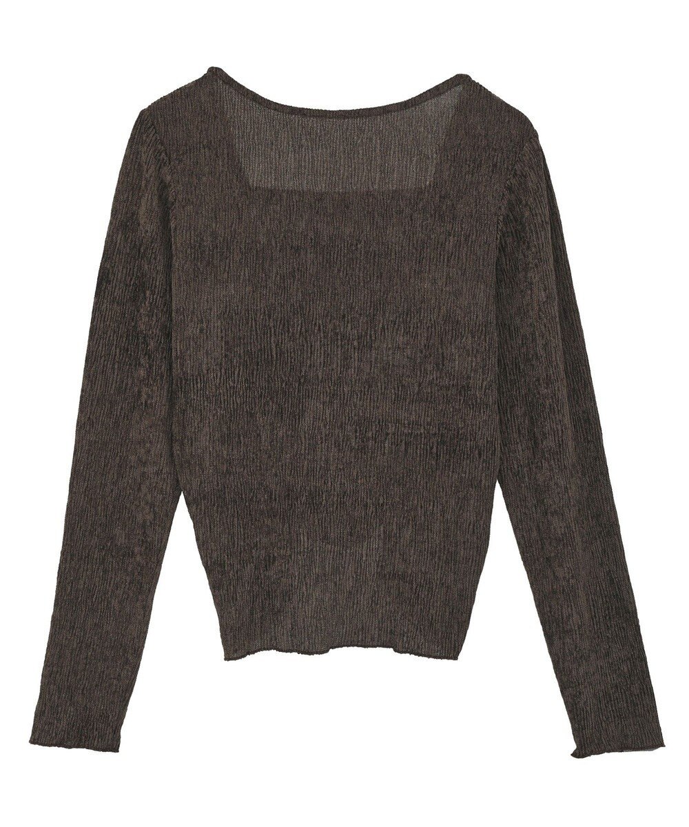 earth music&ecology プリーツベロア風ギャザープルオーバー 