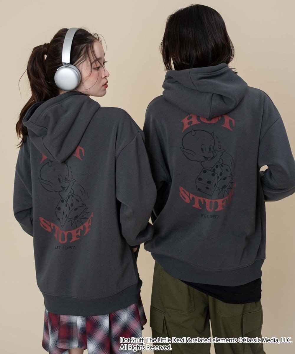 WEGO 【ユニセックス着用ITEM/裏起毛】HOTSTUFFグラフィックプルオーバー 