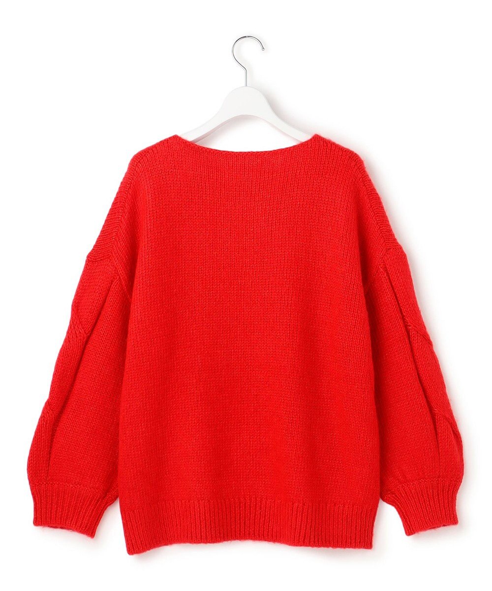 23区 【SLOW/一部店舗限定】ケーブル 袖デザイン ニット 