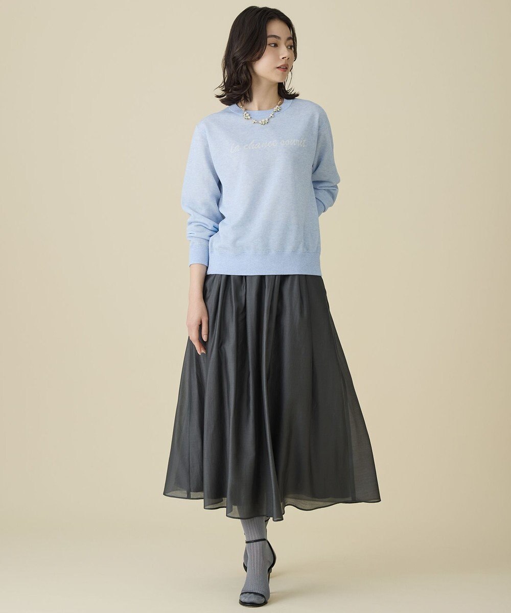 自由区 L グラフィックジャカード ニット 