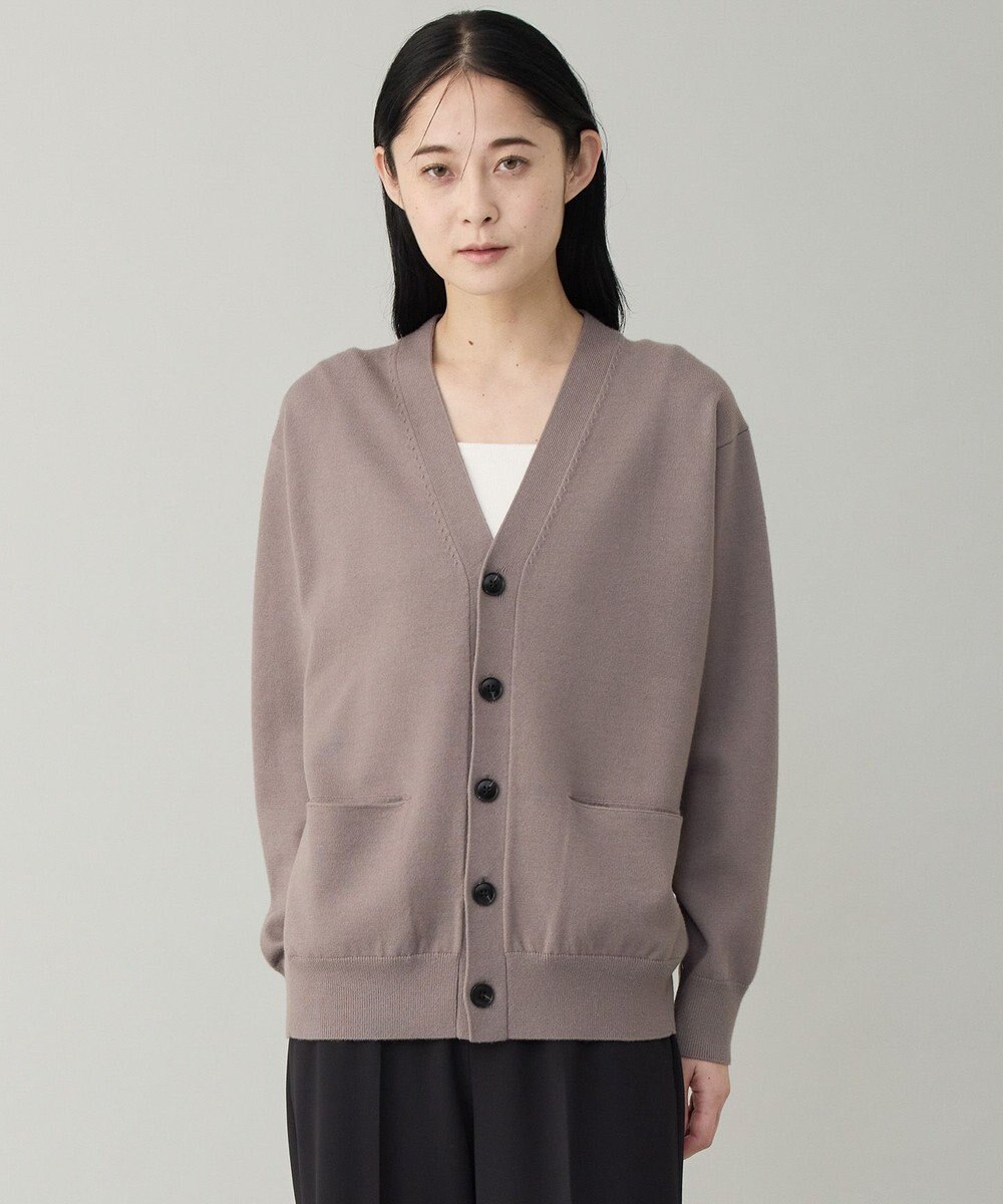 UNFILO MENS 【OCEANS YouTube 掲載/男女兼用】スムースシルキーニット カーディガン 