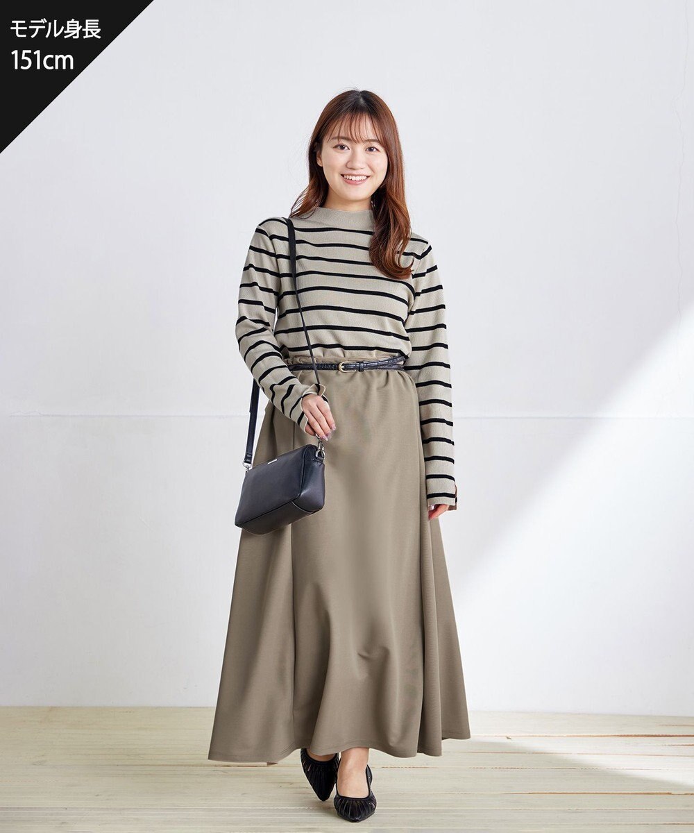 Tiaclasse 【洗える】ハイネックニットプルオーバー 