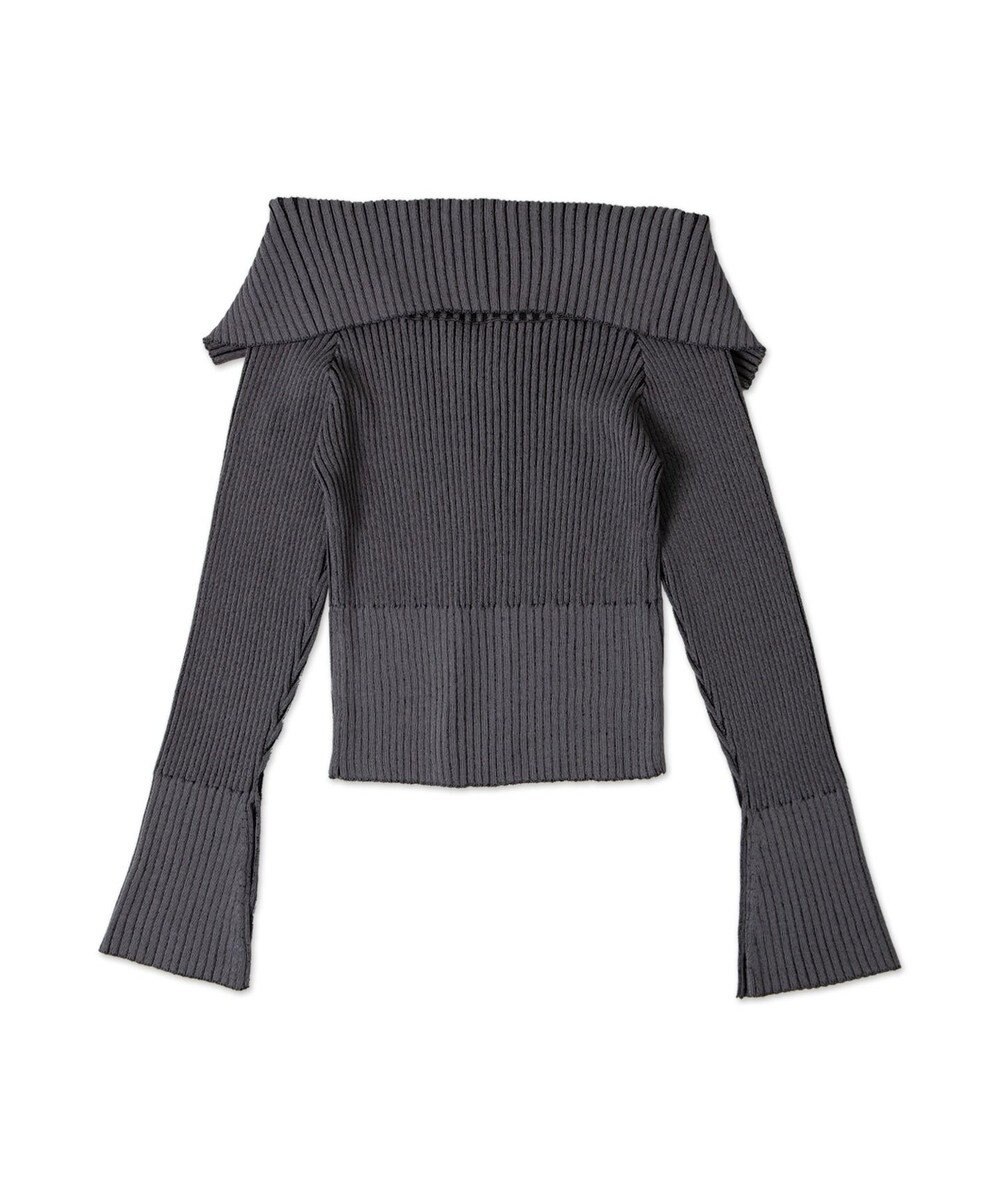 WEGO ダブルジップオフショルニット 