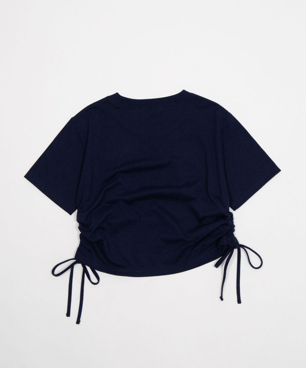 WEGO グラフィックサイドリボンドロストショートT 