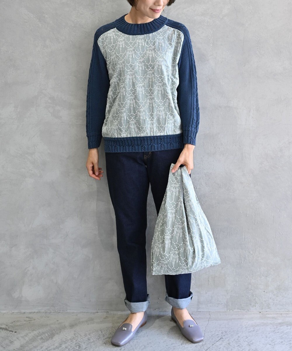 muuc 〈ドライタッチ高品質インド超長綿〉イラカ刺繍コットンプルオーバー 