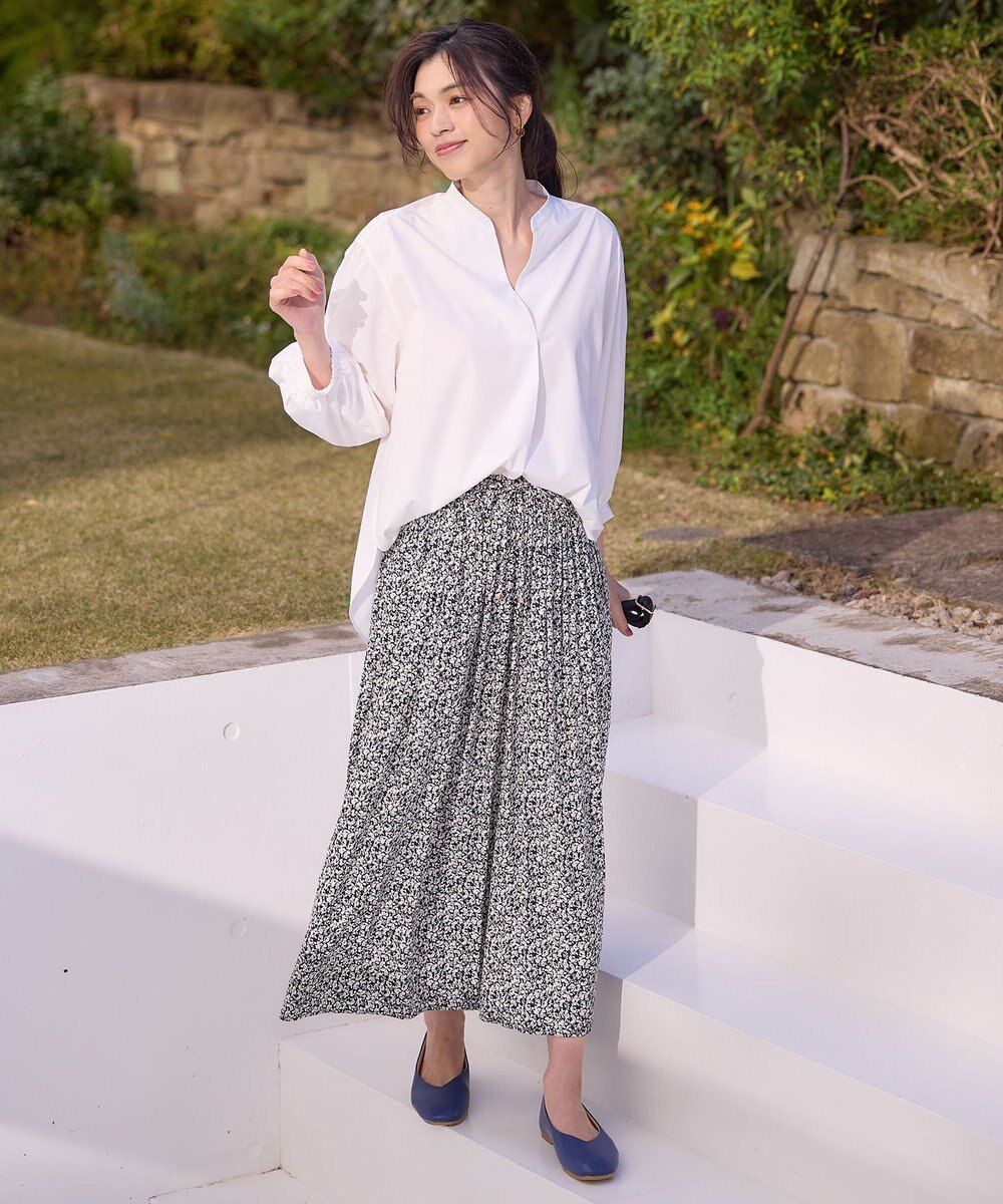 ANY 【WEB限定】【UVカット/抗菌防臭/速乾】エニィファンクション　スキッパーブラウス 