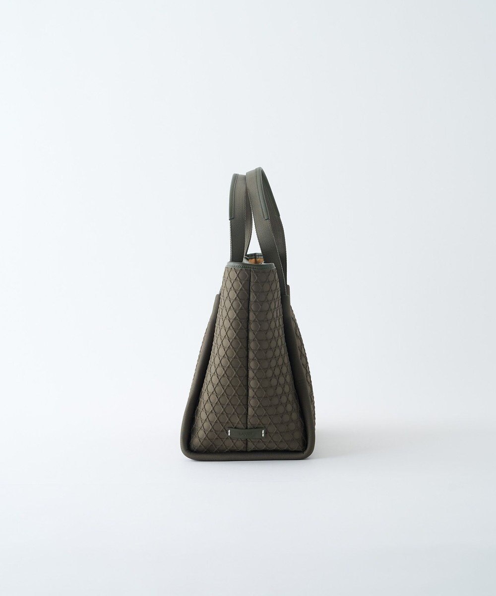 MIYABIYA LAQUOH【撥水加工】篭目柄エンボスボンディングトートL 