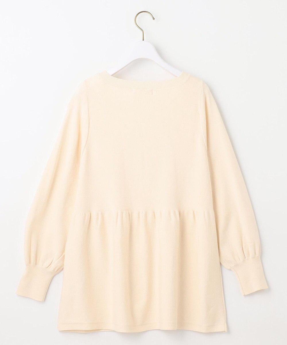 ANY SIS 【洗える】ペプラムニット プルオーバー 