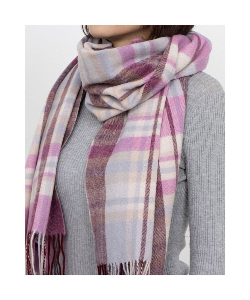 UNBILLION カシュネ cache nez / ウールメニーチェックストール 