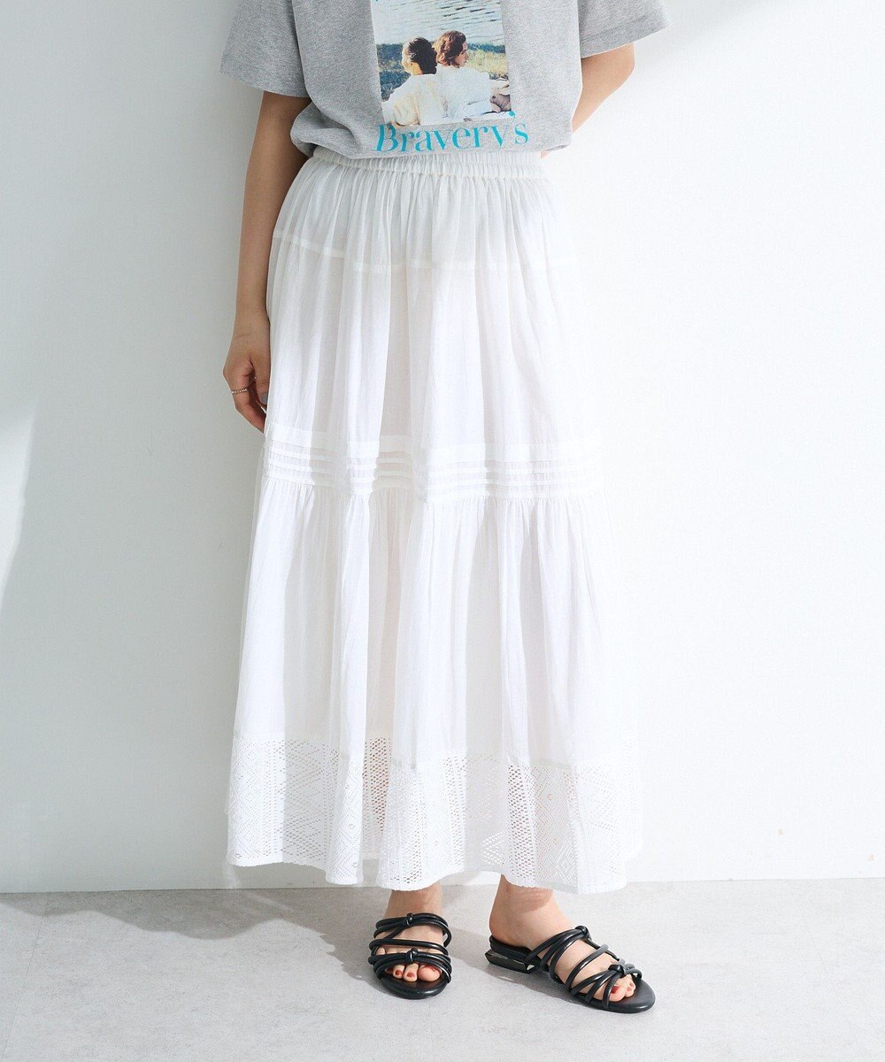 Green Parks Ｉ　裾レースティアードスカート 