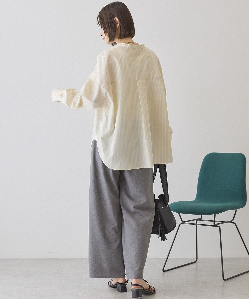 AMERICAN HOLIC 【イージーケア】ストライプVネックシャツ 