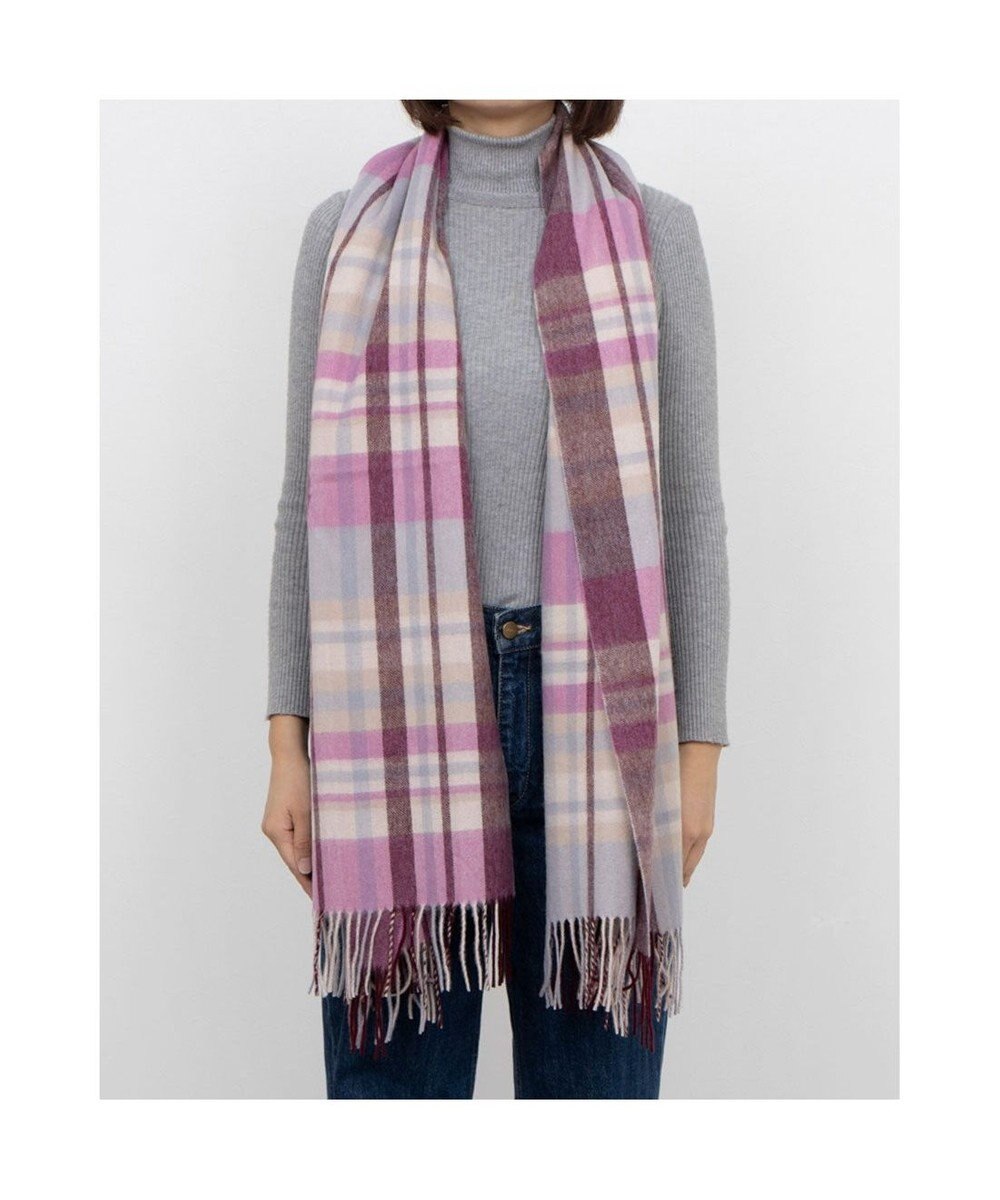 UNBILLION カシュネ cache nez / ウールメニーチェックストール 