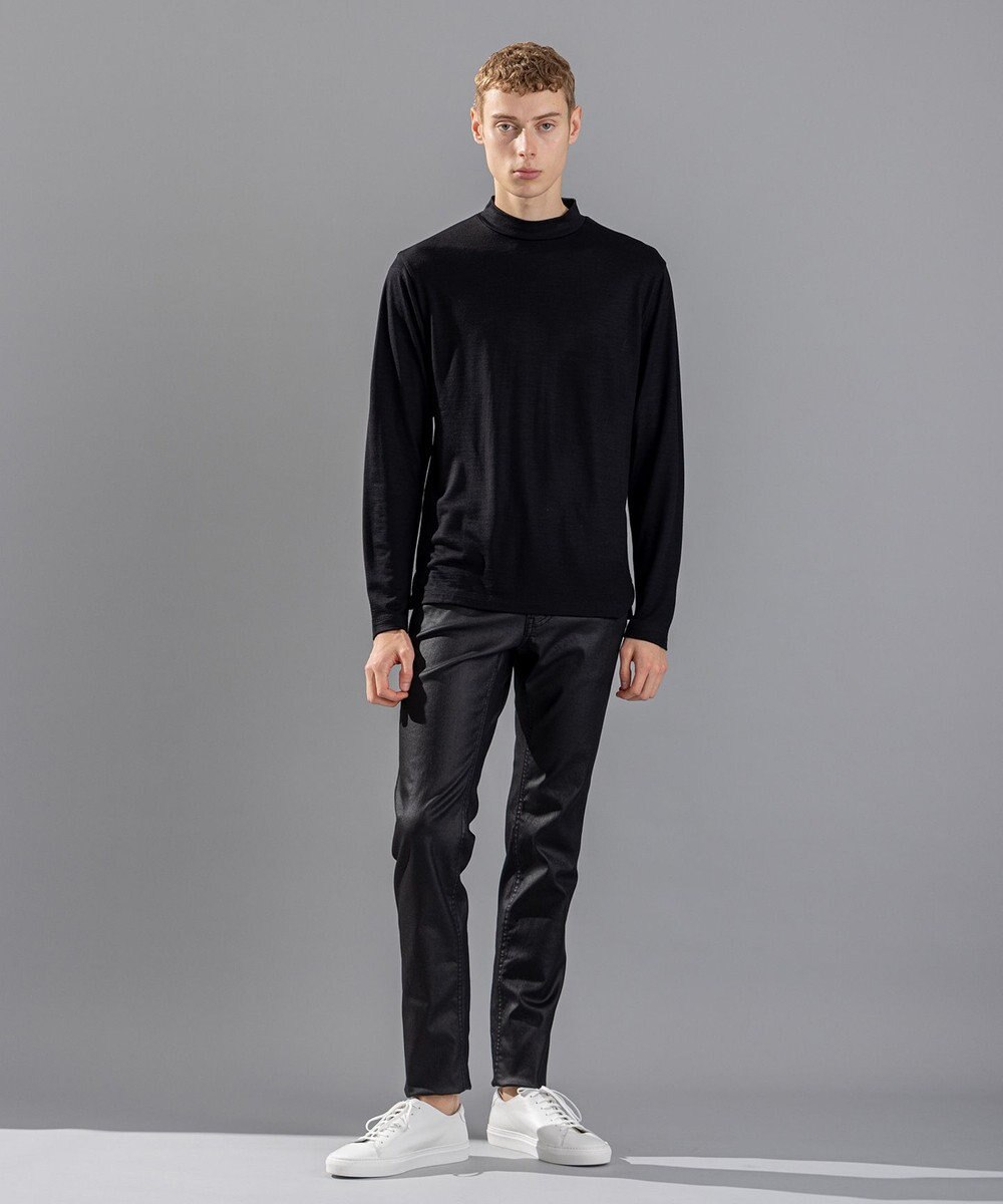 JOSEPH HOMME クリアウールジャージー　モックネック 