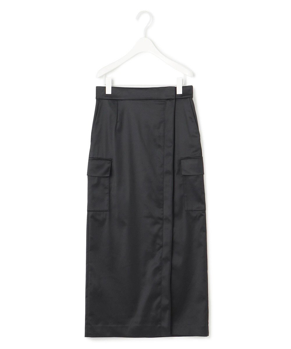 ICB 【洗える】 ハイマルチストレッチサテン スカート 