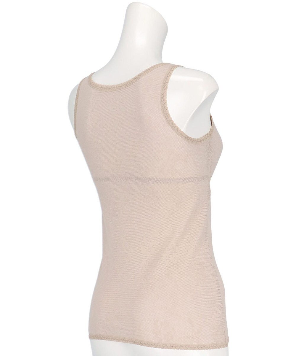 Wing カップ付きタンクトップ 綿100％(身生地) さらっと快適 【綿100％ メッシュタイプ】 ブラトップ 3Lまで対応 大きいサイズ EL6185 ウイング／ワコール 