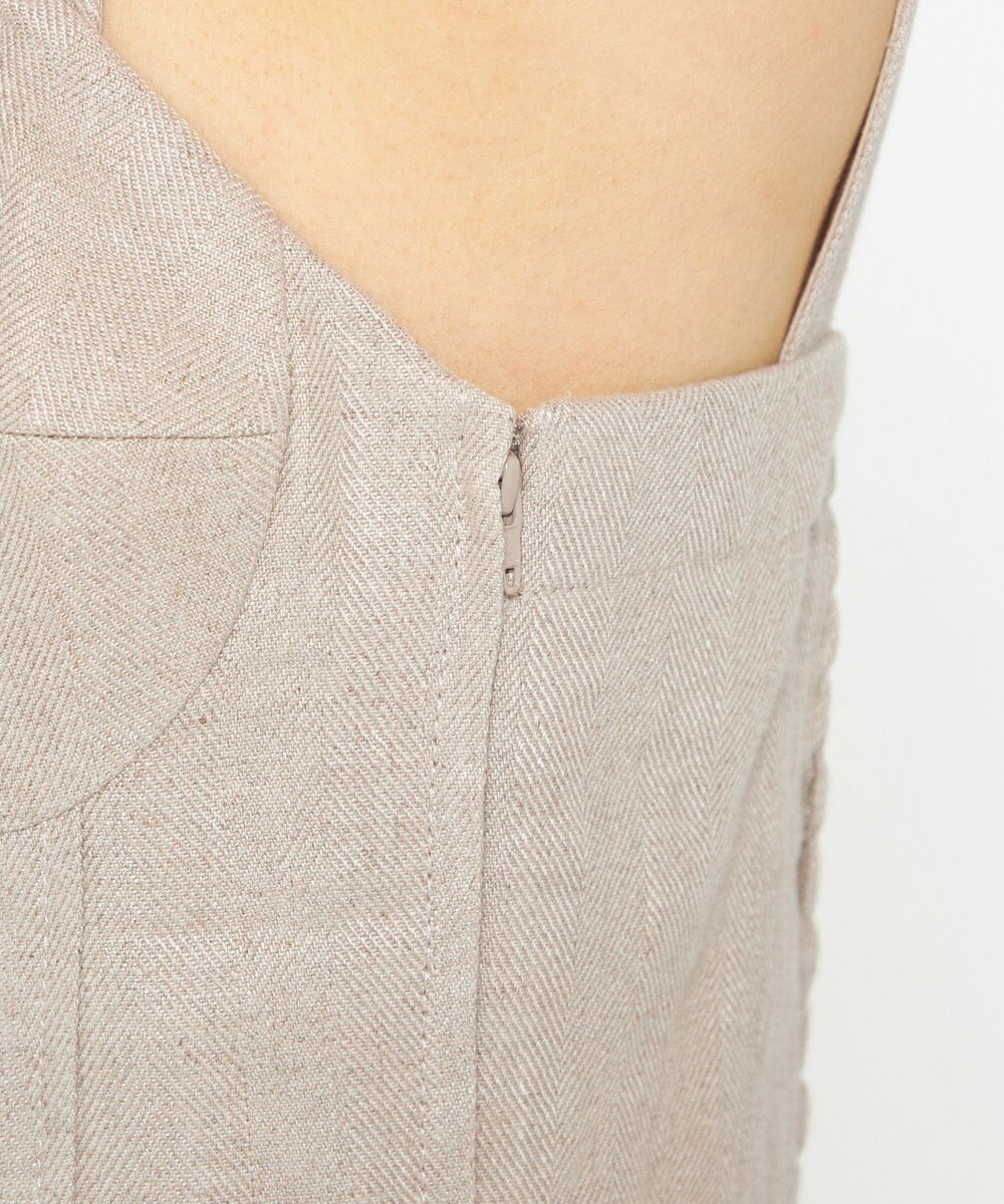 uncrave ヘリンボーン リネン ワンピース（uncrave WHITE） 