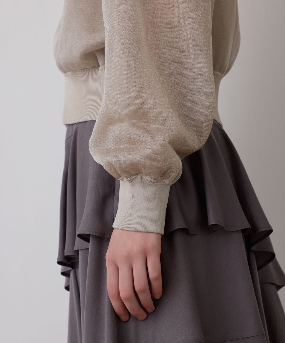 GRACE CONTINENTAL シアーニットパーカー 