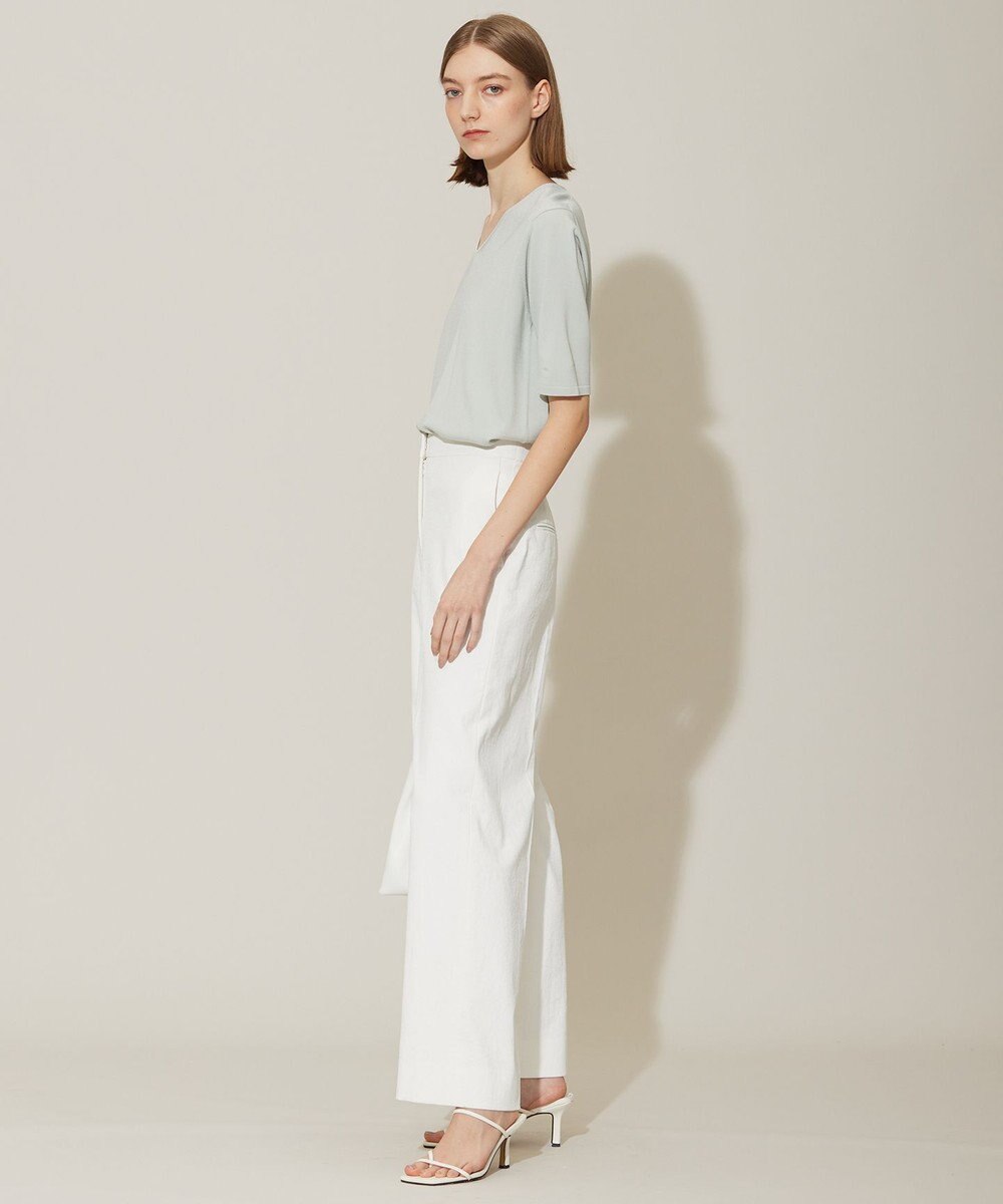 ICB 【WEB限定カラーあり・接触冷感・UVケア・洗える】 シンセティックハイゲージ 半袖ニット 