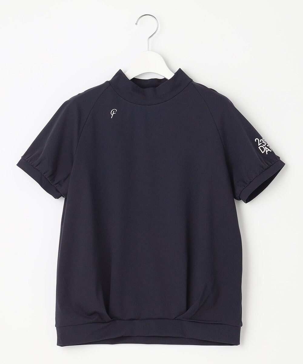 23区GOLF 【23Fondation】半袖 モックネックシャツ 