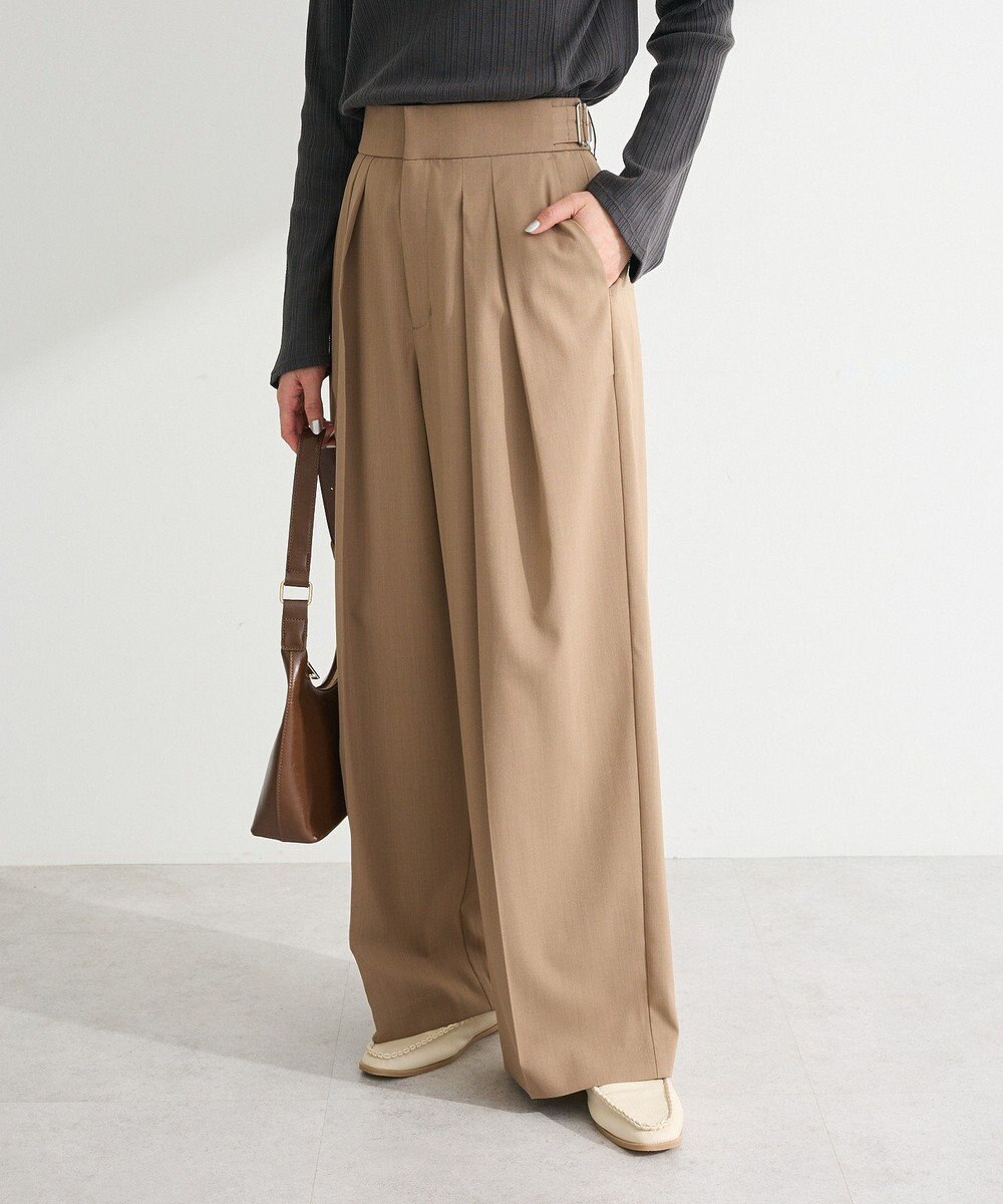 Green Parks タックワイドパンツ 