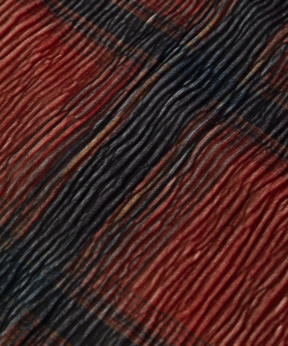 Green Parks 楊柳ベロアチェックＩラインスカート 