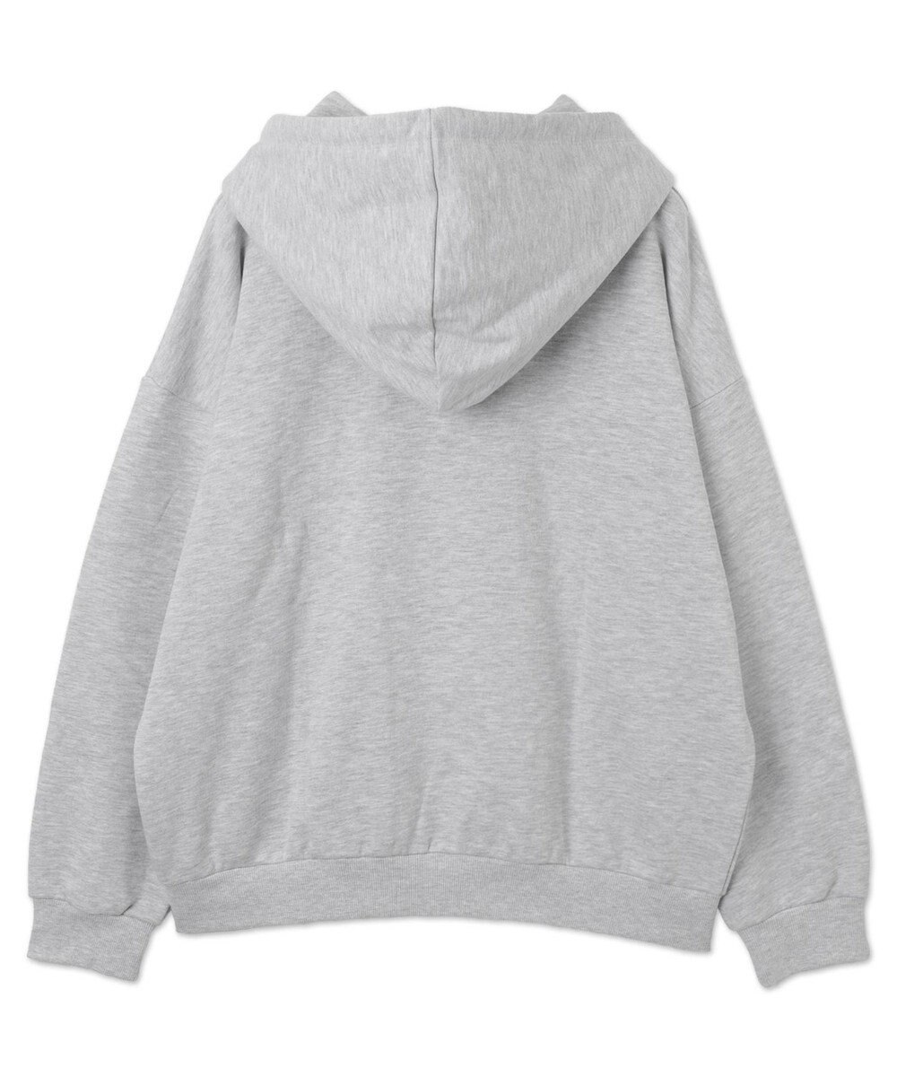 WEGO 【ユニセックス着用ITEM】ワッペンロゴZIPパーカー 