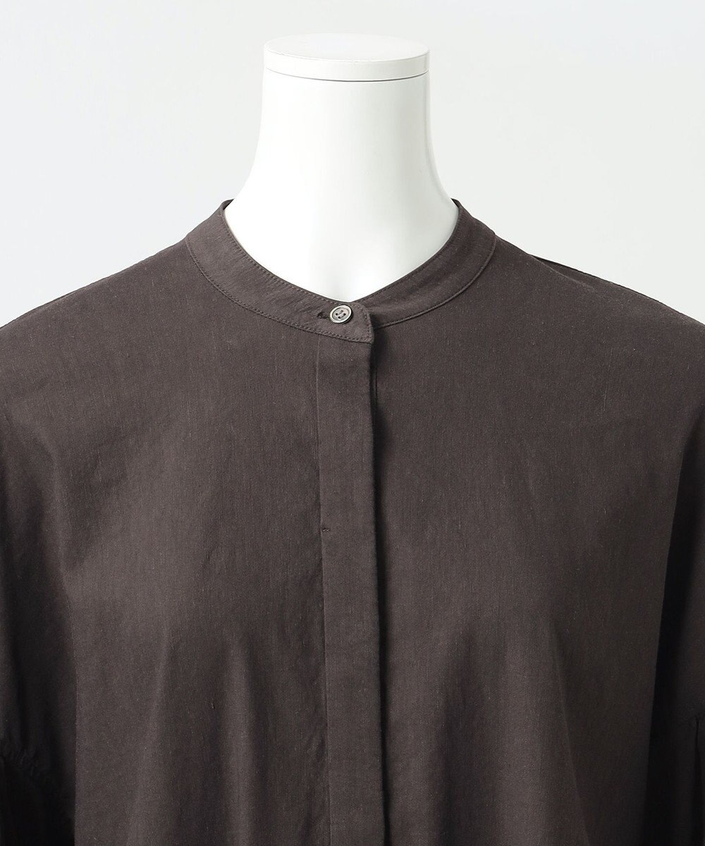 23区 S 【R(アール)】NALYA リネンヴィスストレッチ ボリュームスリーブワンピース 