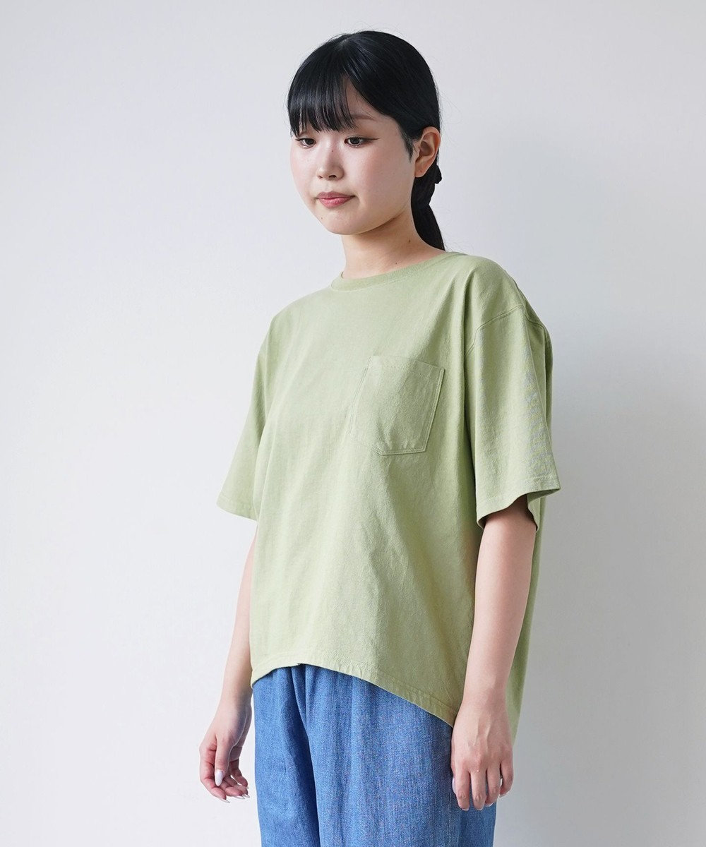 caqu caqu x good on short sleeve pocket tee リラックスフィットポケットTシャツ 