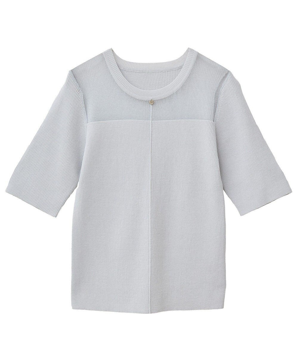 earth music&ecology シアーヨークニットプルオーバー 