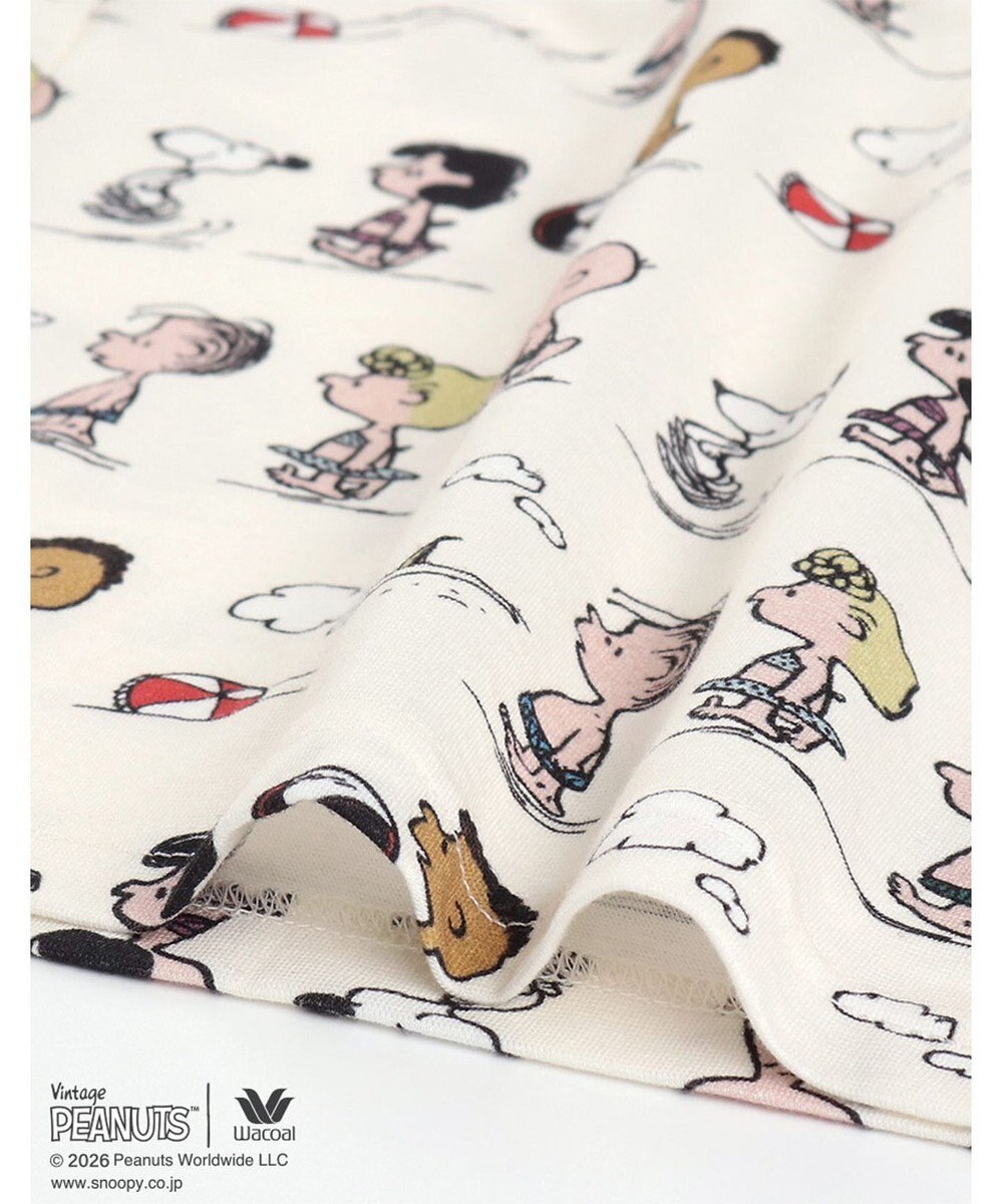 WACOAL PEANUTS ボトムス 8分丈 綿100%(本体) スヌーピー レディース FOT269 /ワコール 
