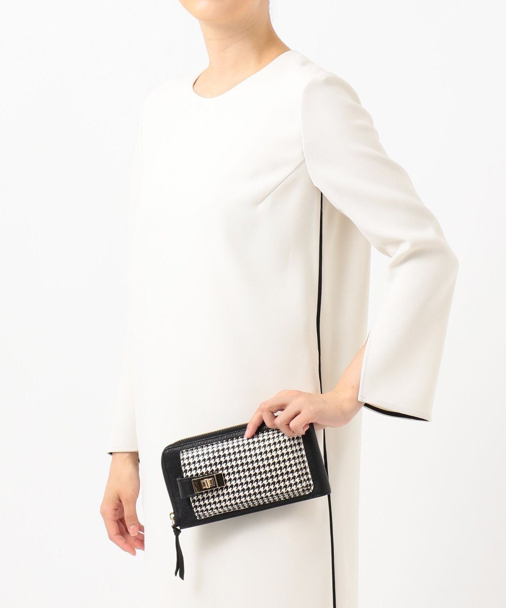 UNBILLION perche 牛革ハラコタイプ×ゴートモバイルウォレットショルダー 