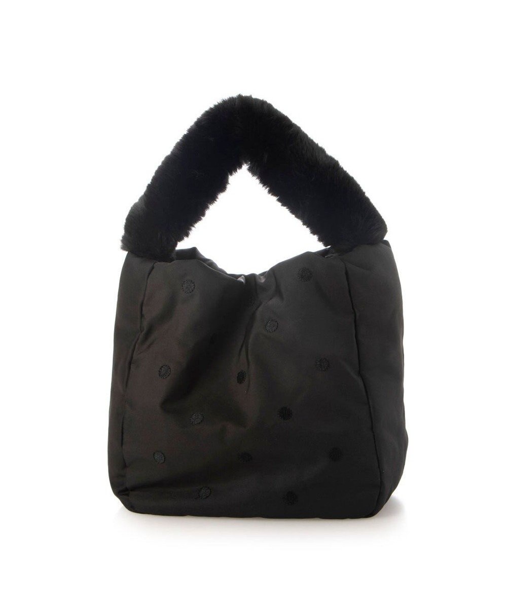 UNBILLION カシュカシュ cachecache / エコファーワンハンドルドット刺繍トート 