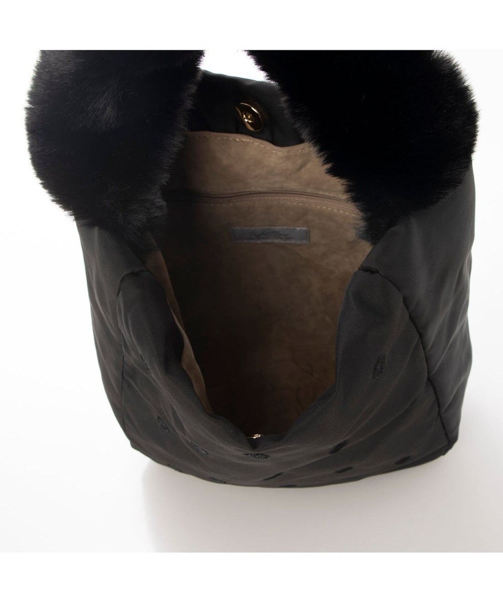 UNBILLION カシュカシュ cachecache / エコファーワンハンドルドット刺繍トート 