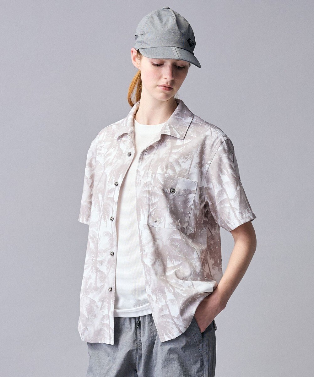 JOSEPH ABBOUD MOUNTAIN 【ゆったり】グリットワッフル アウトドアTシャツ 