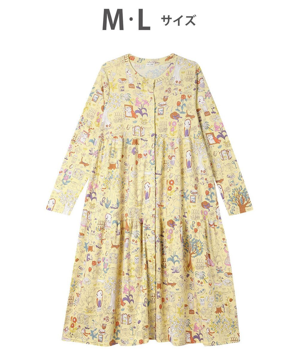 tsumori chisato SLEEP ツモリチサト ルームウエア ワンピース 長袖 綿100%(本体) ロング丈(ふくらはぎ付近) UNX533 /ワコール 