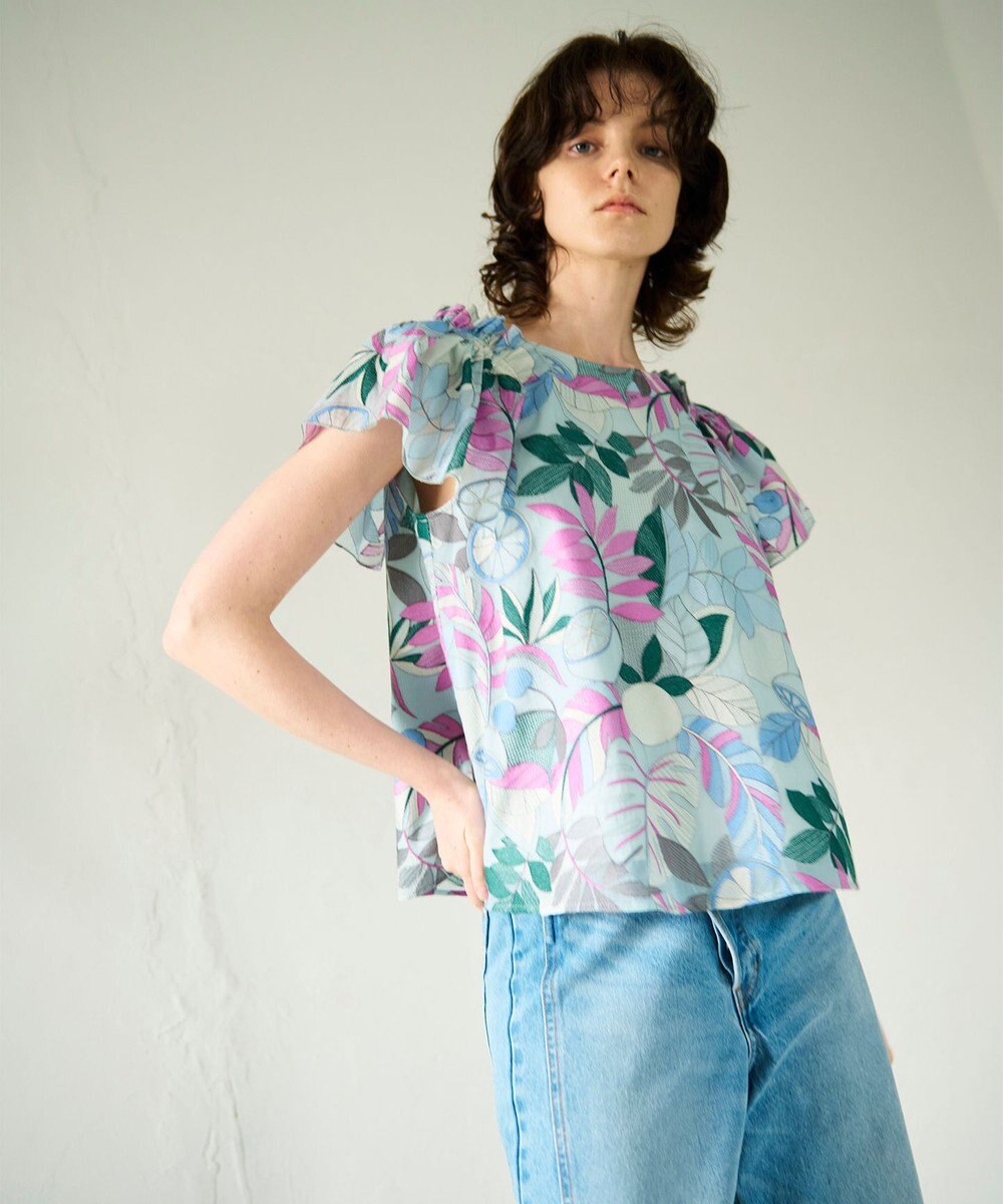 GRACE CONTINENTAL フルーツ刺繍トップ 