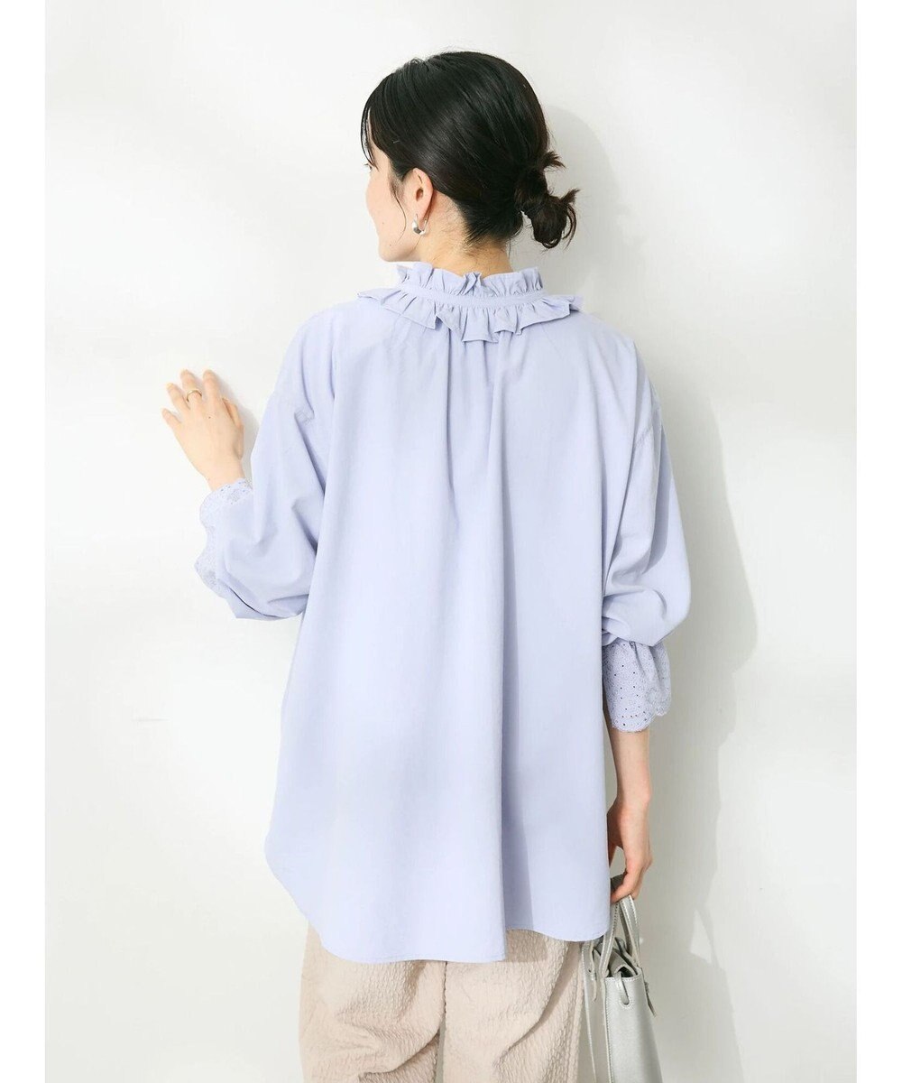 CRAFT STANDARD BOUTIQUE デシンフリル刺繍スリーブブラウス 