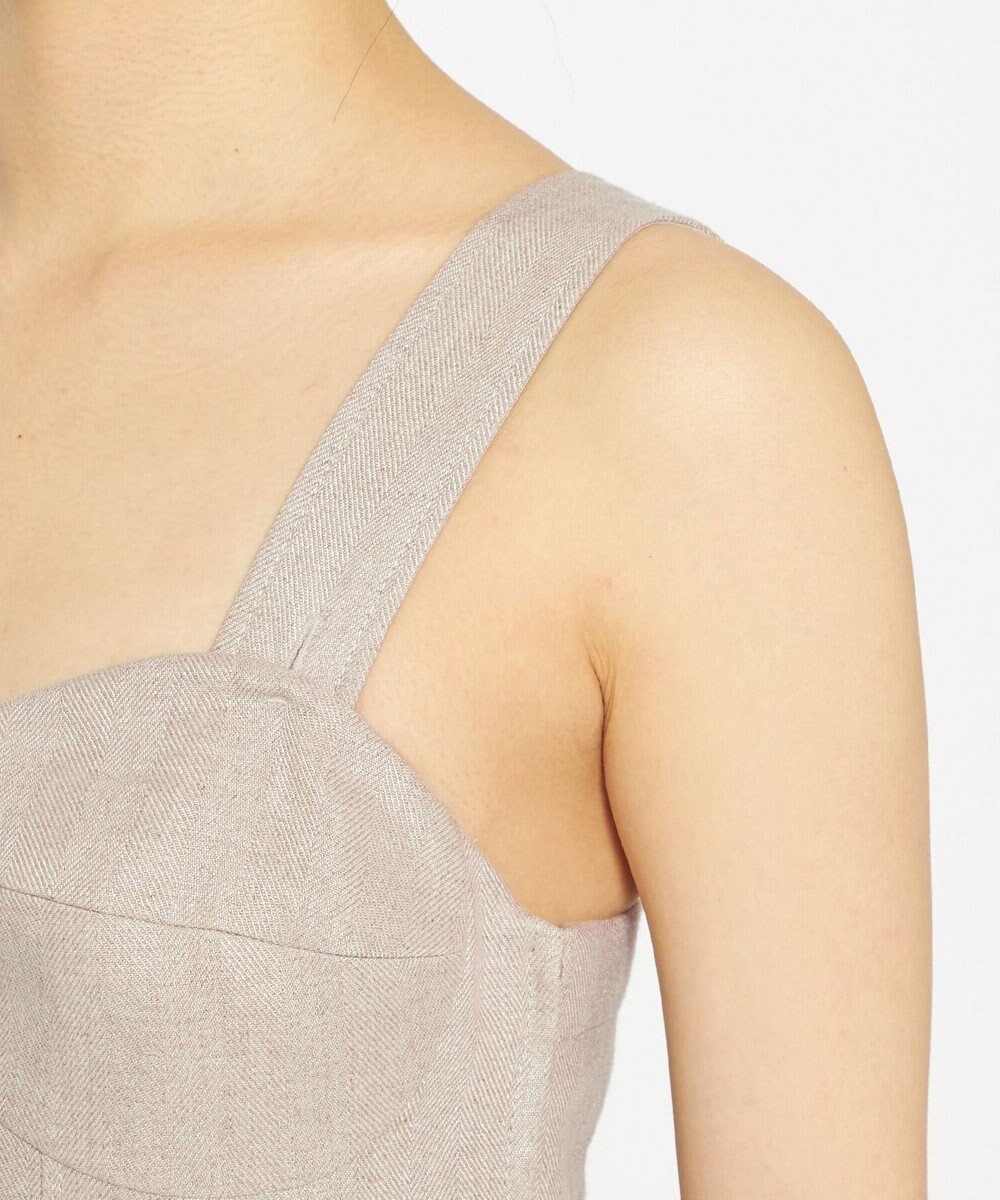 uncrave ヘリンボーン リネン ワンピース（uncrave WHITE） 