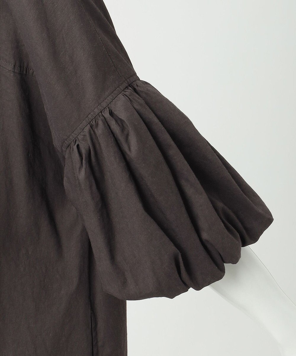 23区 S 【R(アール)】NALYA リネンヴィスストレッチ ボリュームスリーブワンピース 