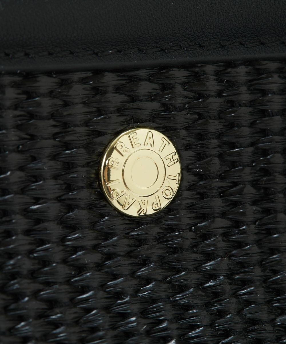 TOPKAPI 【Breath TOPKAPI】サングラスホルダー付き レザーコンビ カゴバッグ L 