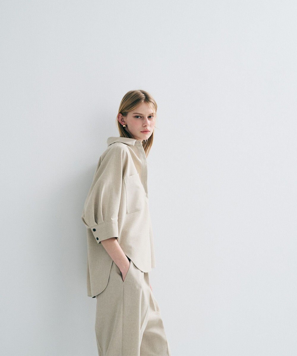 uncrave ウォッシャブルドライサップ ドルマンシャツ 