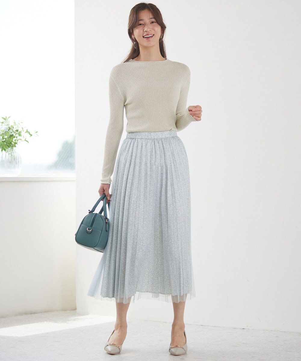 ANY SIS 【洗える】ラメシアーリブ ニット 