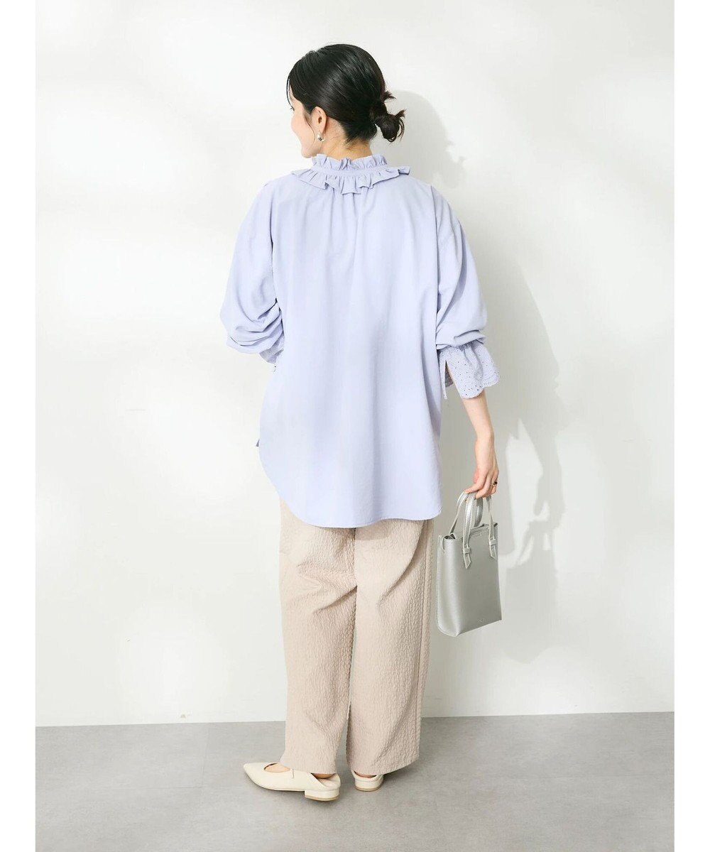 CRAFT STANDARD BOUTIQUE デシンフリル刺繍スリーブブラウス 