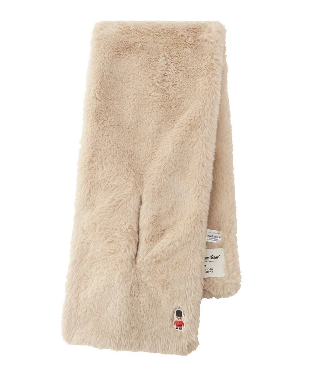 MOONBAT MACKINTOSH PHILOSOPHY バッキンガムベア付きフェイクファーマフラー 