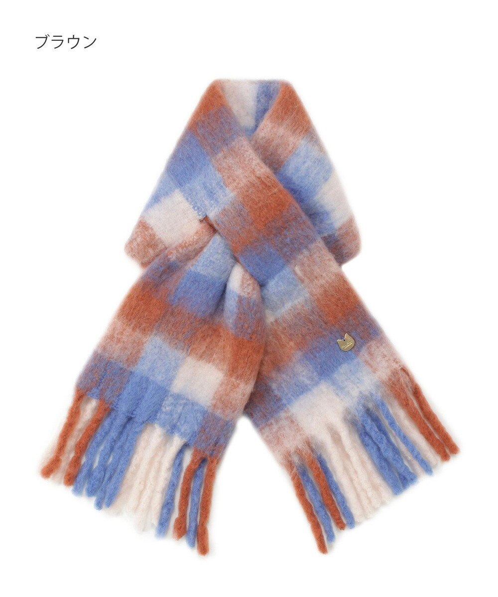 MOONBAT PAUL&JOE ACCESSOIRES(ポール&ジョー) ボリュームマフラー ブロックチェック 