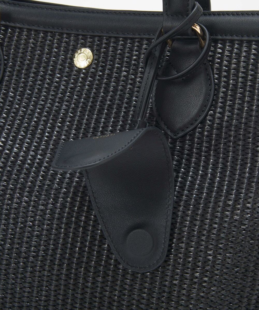 TOPKAPI 【Breath TOPKAPI】サングラスホルダー付き レザーコンビ カゴバッグ L 