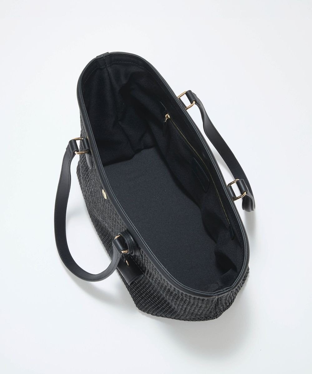 TOPKAPI 【Breath TOPKAPI】サングラスホルダー付き レザーコンビ カゴバッグ L 